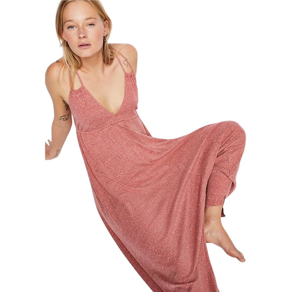 Free People Beach Manhattan Beach Jumper Fire Size Small Boho Cozy Lounge - Picture 4 of 12